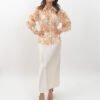Blusa con estampado floral en tonos Coral