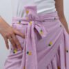 Falda con Bordados Frutales