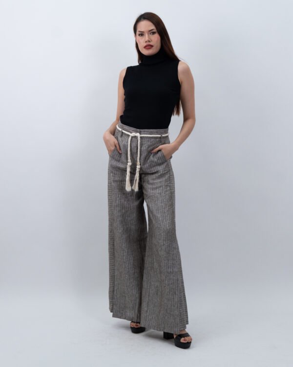 Pantalón de Lino Oscuro