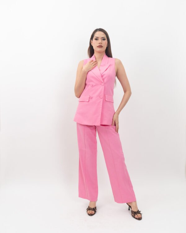 Conjunto de Chaleco y Pantalón Rosa