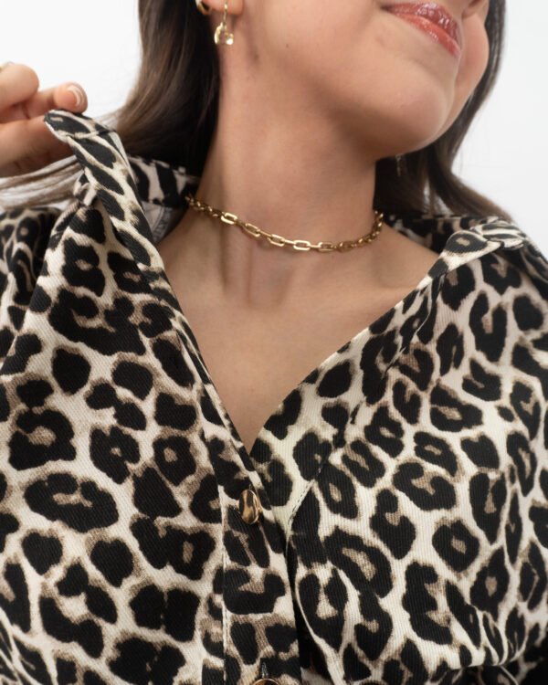 Conjunto Mezclilla Leopardo