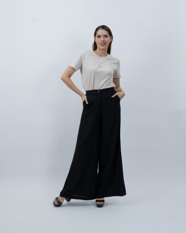 Pantalón de Lino Negro