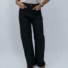 Pantalon Negro Pierna Ancha