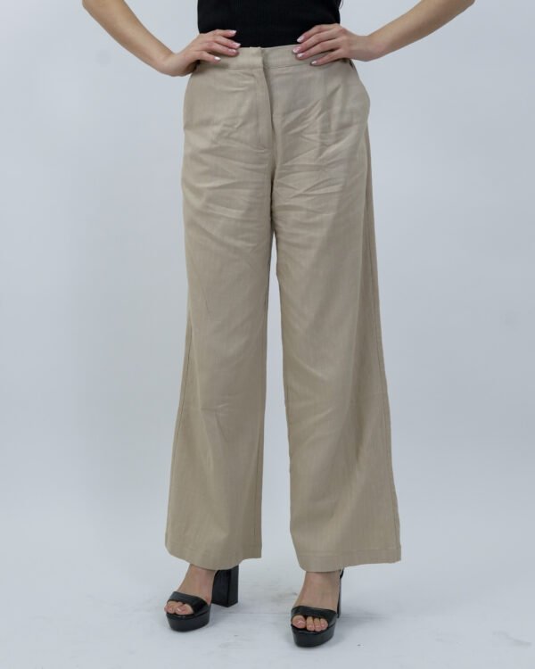Pantalón de Lino Taupe