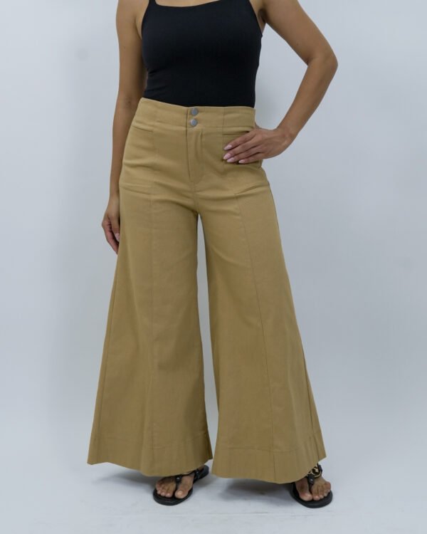 Pantalón Wide Leg Camel