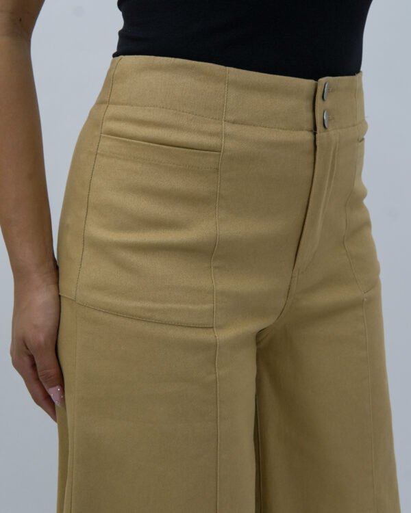 Pantalón Wide Leg Camel