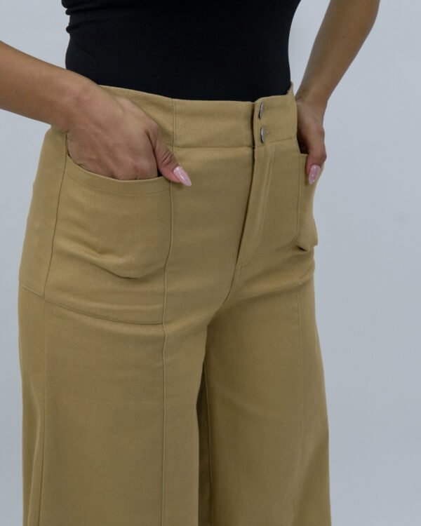 Pantalón Wide Leg Camel