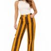 Pantalon Rayas Amarillas y Cafe