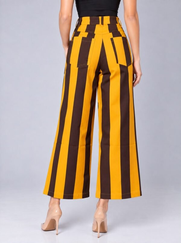 Pantalon Rayas Amarillas y Cafe