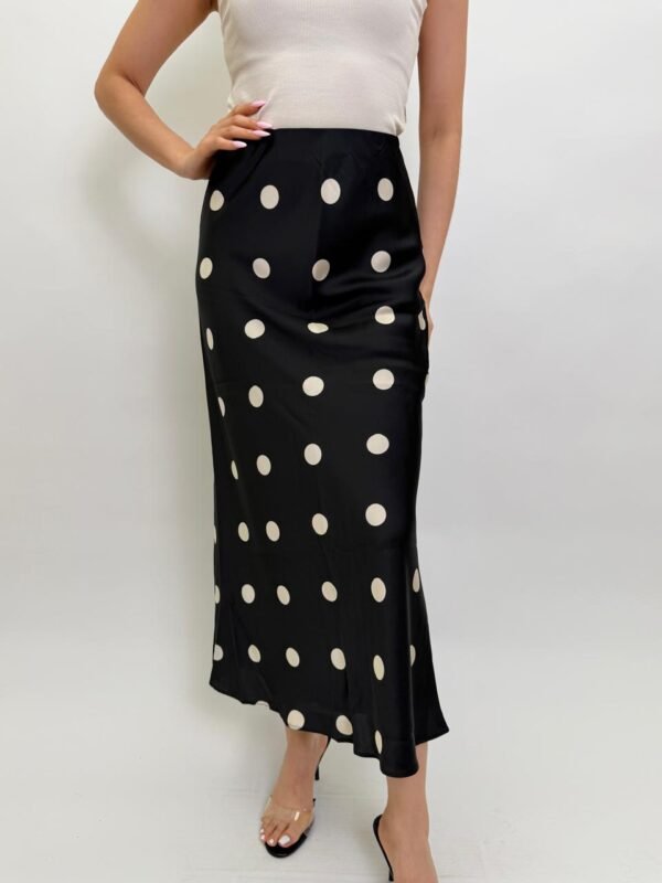 Falda Midi de Polkadots