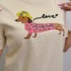 Playera Perro Salchicha Rosa