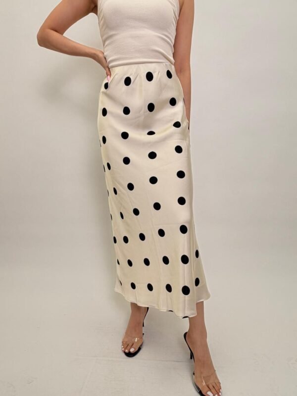 Falda Midi de Polkadots