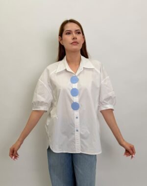 Camisa Botones Azul