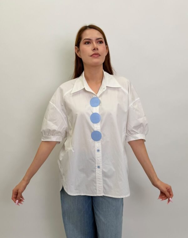 Camisa Botones Azul