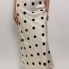 Falda Midi de Polkadots