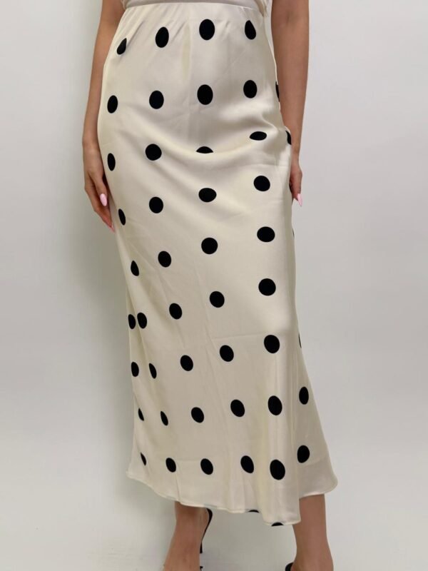 Falda Midi de Polkadots