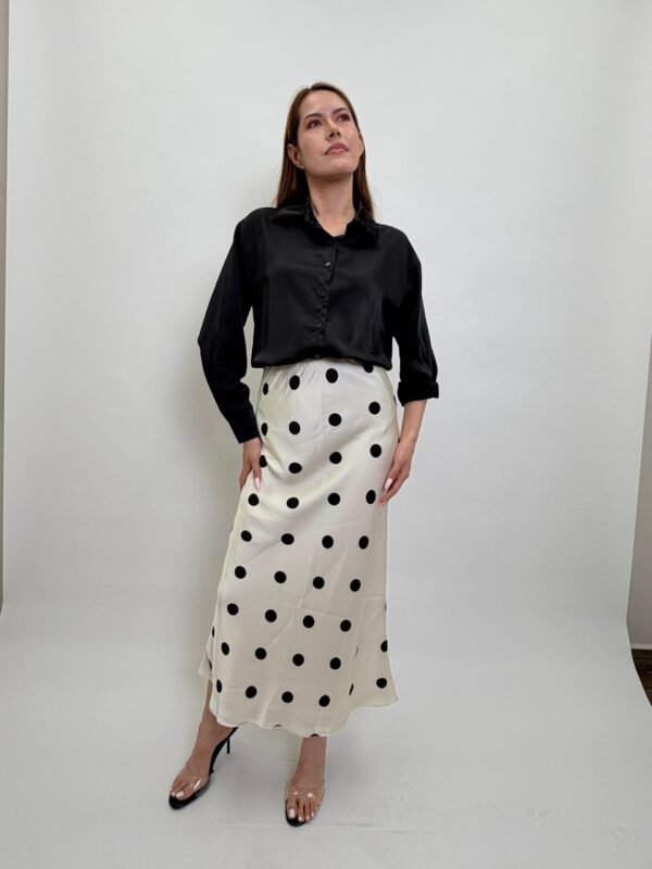 Falda Midi de Polkadots