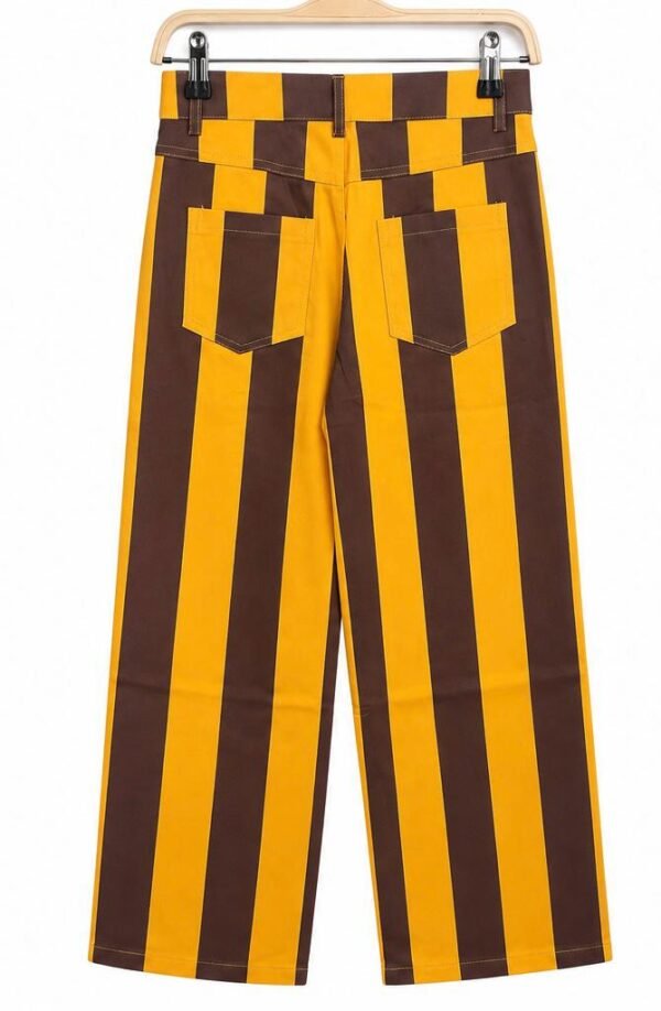 Pantalon Rayas Amarillas y Cafe
