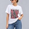 Playera Blanca y Beige
