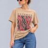 Playera Blanca y Beige