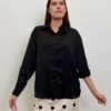 Camisa Negra Satinada