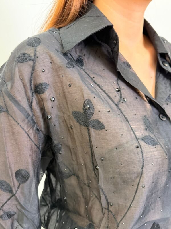 Camisa Negra Transparente