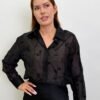 Camisa Negra Transparente