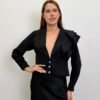 Chaqueta Negra con Volantes