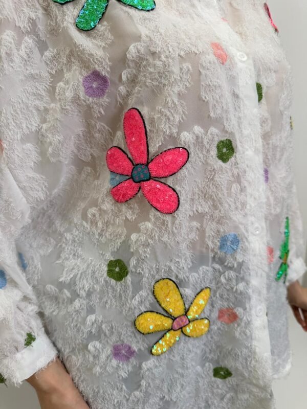 Camisa Flores Neon