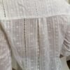 Blusa Blanca Textura Bordada