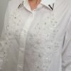Camisa Flores Bordada