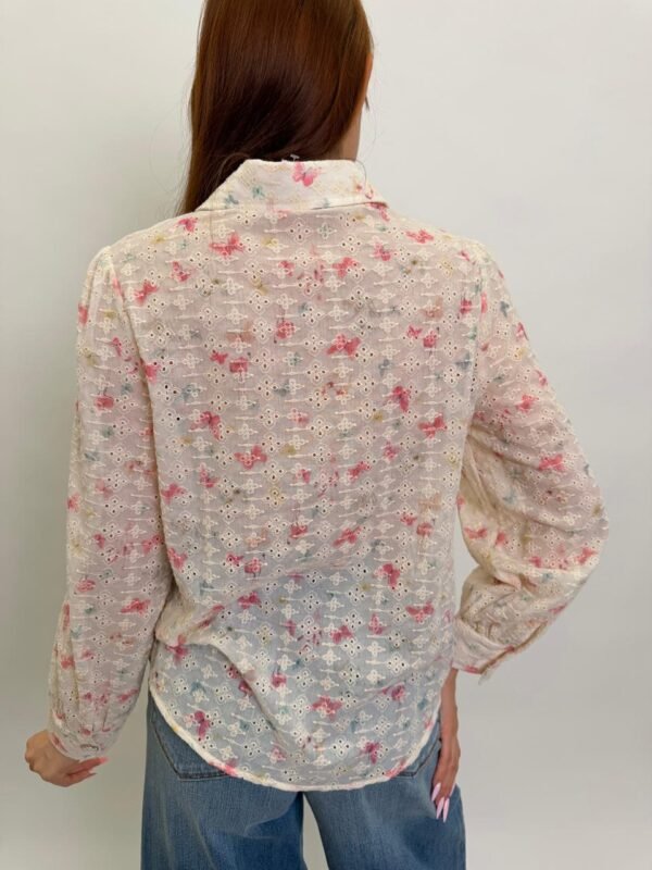 Camisa Flores Encaje