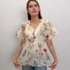 Blusa Beige Estampado