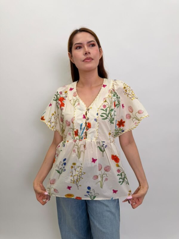 Blusa Beige Estampado