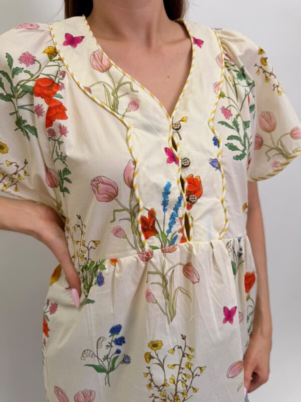 Blusa Beige Estampado