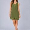 Vestido Verde Liso