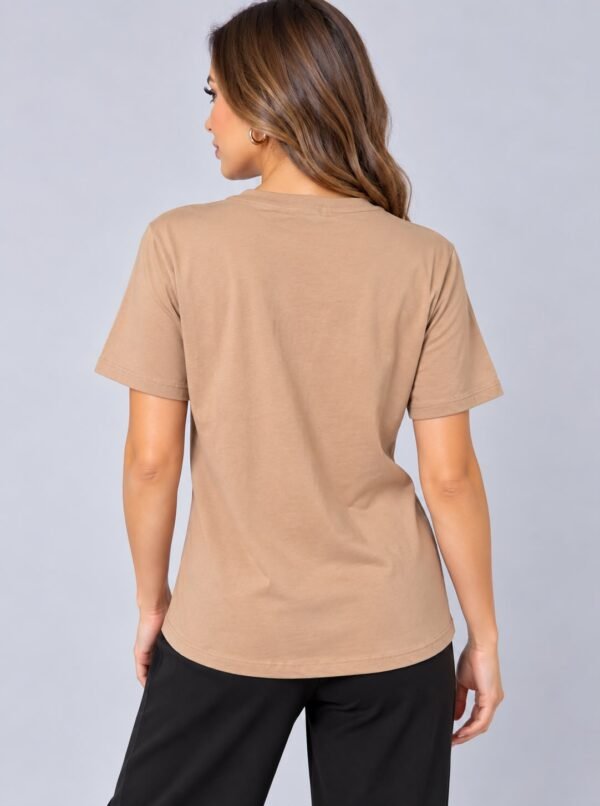 Playera Blanca y Beige