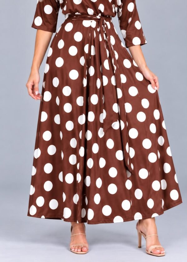Vestido Chocolate con Lunares