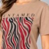 Playera Blanca y Beige