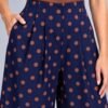 Pantalón Con Lunares Azul con Cafe
