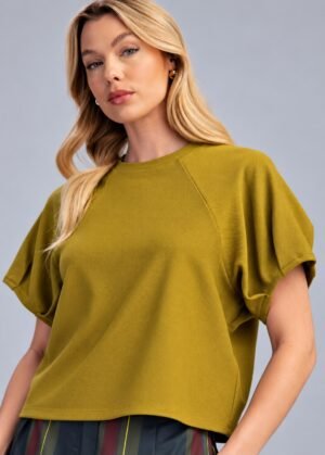 Blusa Manga Corta Olivo