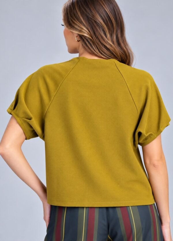 Blusa Manga Corta Olivo