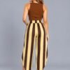 Pantalon Rayas Amarillas y Chocolate